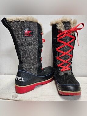 Sorel Women's Tivoli II High Herringbone Waterproof Snow Boots size 9.5